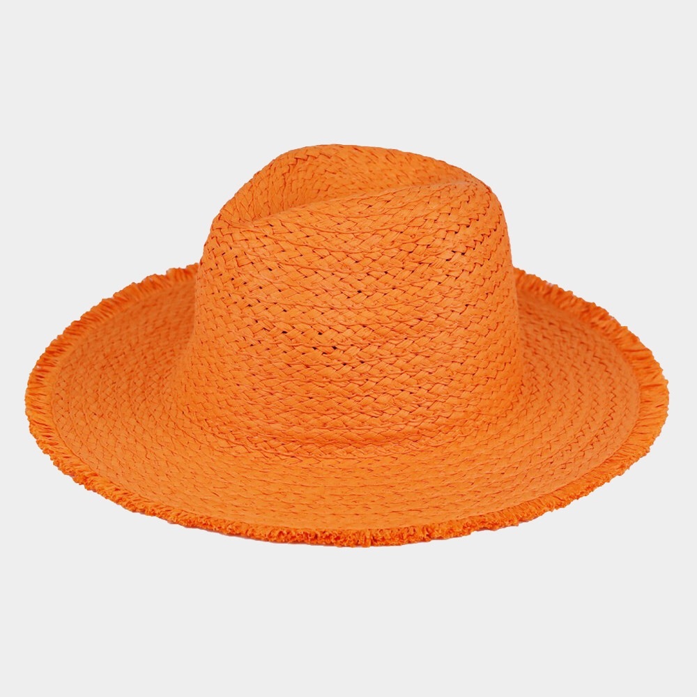 Orange Straw Sun Hat